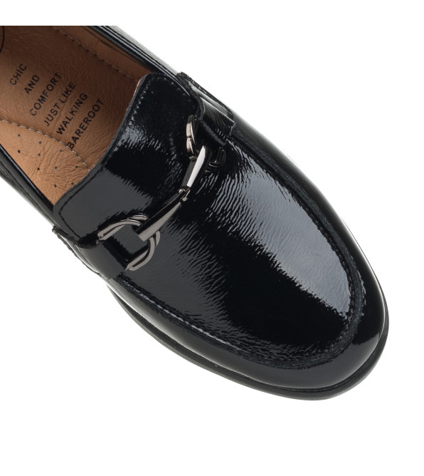 Туфли женские черные лакированные Meegocomfort 2538Т