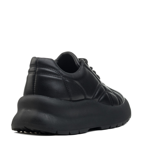 Кроссовки женские черные кожаные Meegocomfort 2542Т