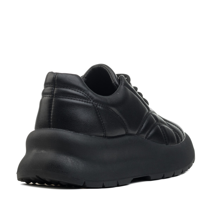 Кроссовки женские черные кожаные Meegocomfort 2542Т