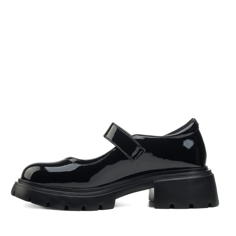 Туфли женские черные лакированные на платформе Aiformaria 2550Т