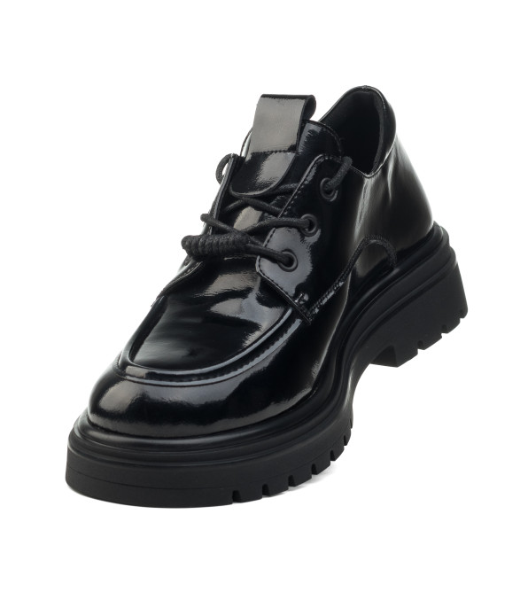 Туфли женские лакированные черные Mode Anona 2609Т