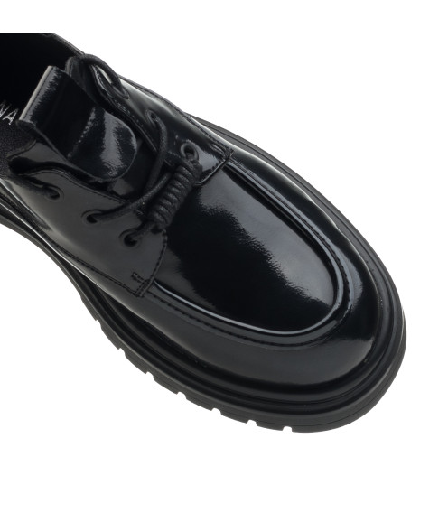 Туфли женские лакированные черные Mode Anona 2609Т