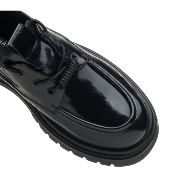 Туфли женские лакированные черные Mode Anona 2609Т
