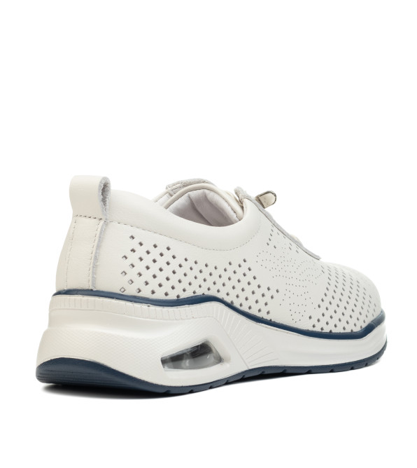 Туфли женские кожаные летние молочные Meegocomfort 2653Т