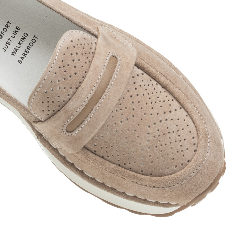 Туфли женские цвета мокко на танкетке Meegocomfort 2655Т