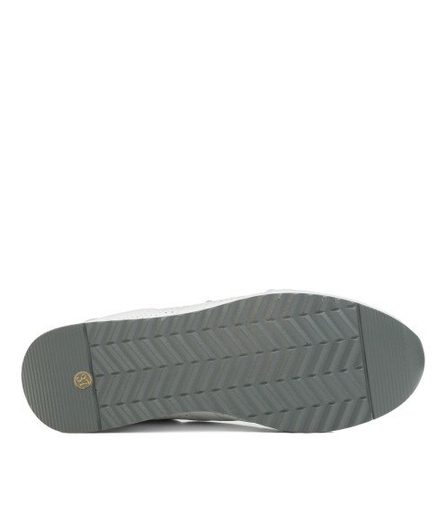 Кроссовки женские кожаные белые Meegocomfort 2656Т