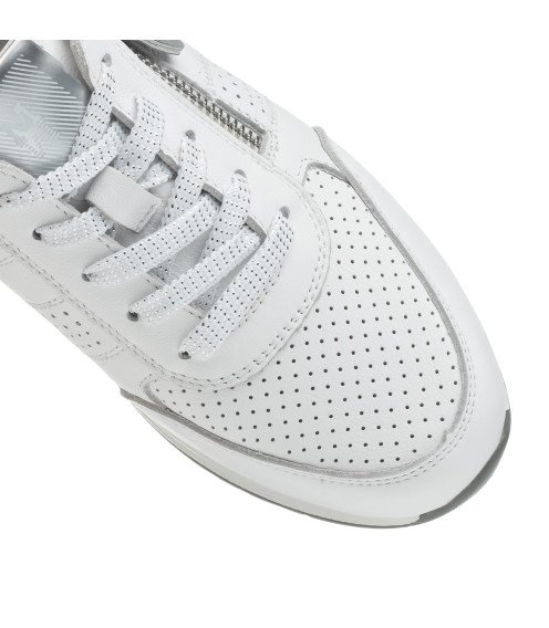 Кроссовки женские кожаные белые Meegocomfort 2656Т