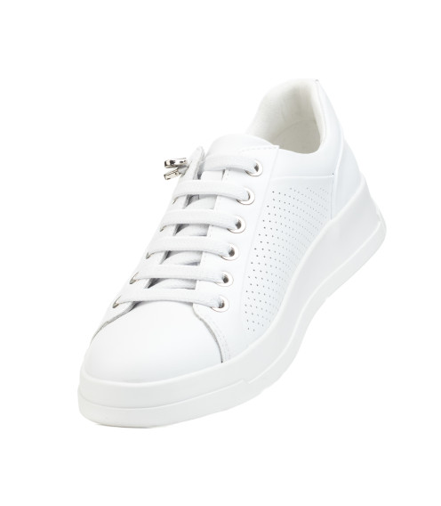 Кеды женские кожаные белые Meegocomfort 2657Т