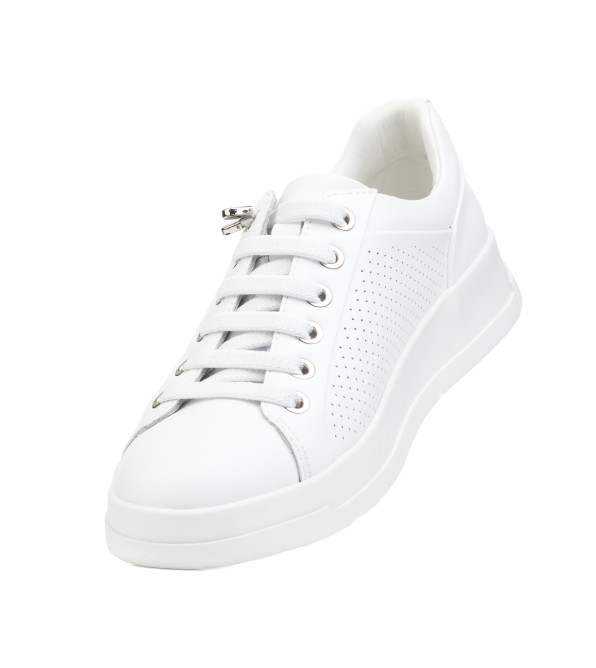 Кеды женские кожаные белые Meegocomfort 2657Т