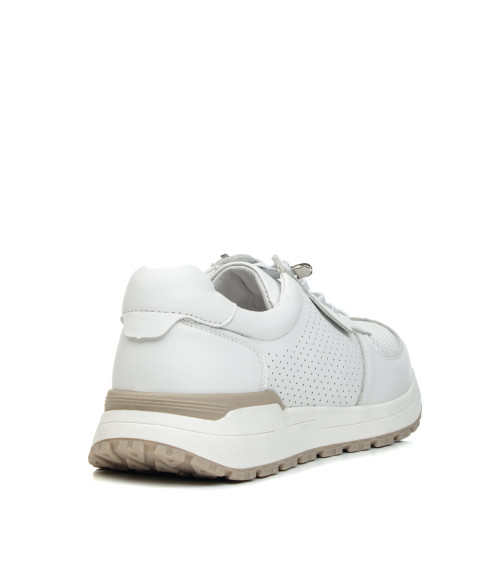 Кросівки жіночі шкіряні білі Meegocomfort 2660Т