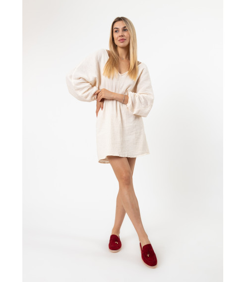 Туфли-лоферы женские замшевые темно-красные AreesMeniw 2670Т-В