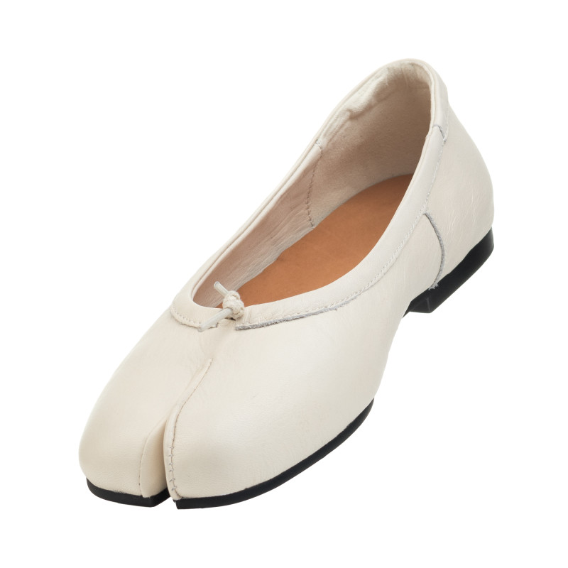 Балетки женские кожаные молочные Sorte lady 2675Т-А