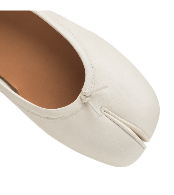 Балетки женские кожаные молочные Sorte lady 2675Т-А