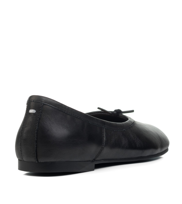 Балетки женские кожаные черные Sorte lady 2675Т