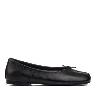 Балетки женские кожаные черные Sorte lady 2675Т