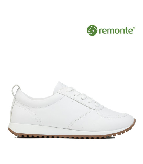 Кроссовки женские кожаные белого цвета Remonte 2727Т