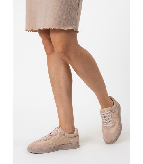 Кеды кожаные женские бежевые Sorte lady 2763Т-А