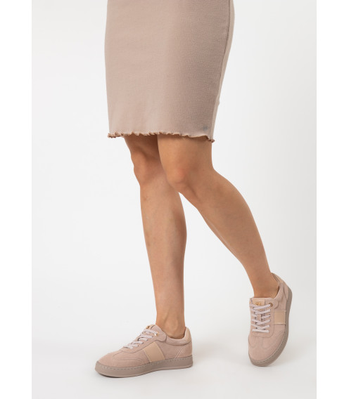 Кеды женские замшевые бежевые Sorte lady 2765Т-В