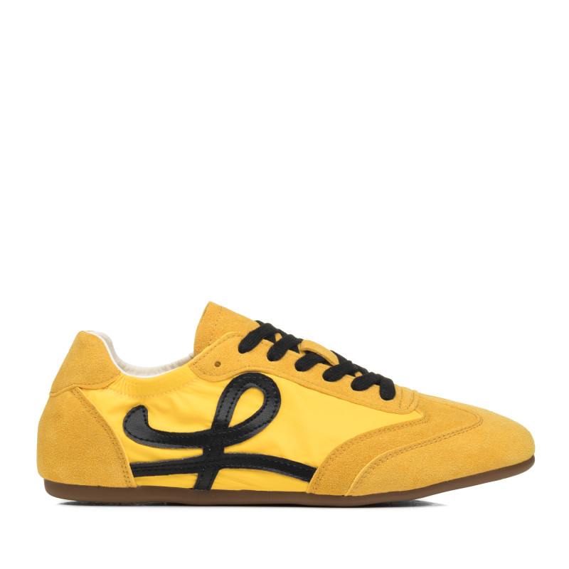 Кеды женские желтые комбинированные с текстилем Lola Andy 2782Т