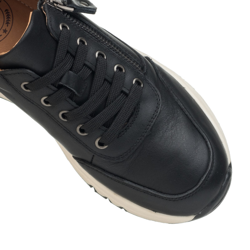 Кроссовки женские кожаные черные Meegocomfort 2832Т