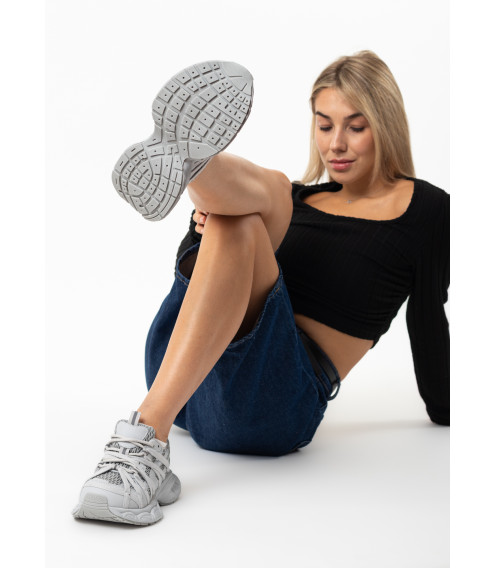 Кроссовки женские спортивные серые Marigo 2846Т-1