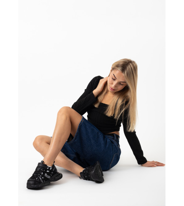 Кросівки жіночі спортивні чорні Marigo 2846Т