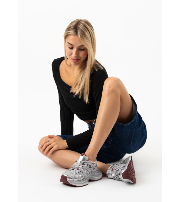 Кроссовки женские серебристые Marigo 2847Т