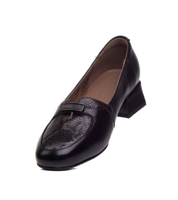 Туфли женские кожаные бордовые Marigo 2872Т-1