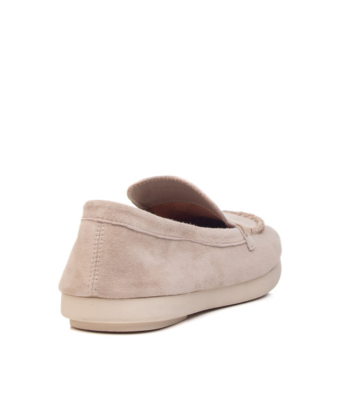Туфли женские замшевые бежевые Marigo 2876Т-1