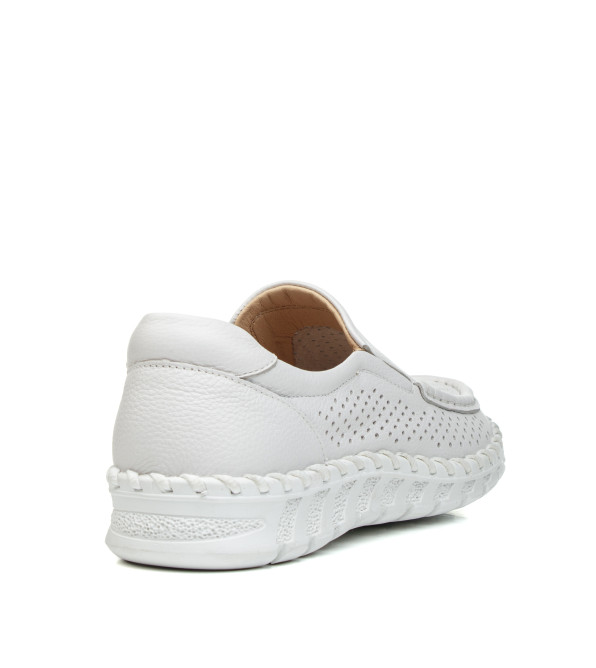 Туфли женские кожаные белые Meegocomfort 2918Т