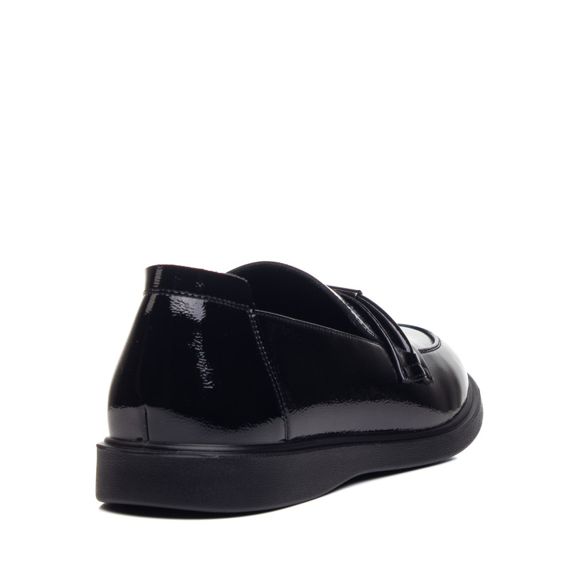 Туфли женские кожаные лакированные черные Meegocomfort 2922Т-1