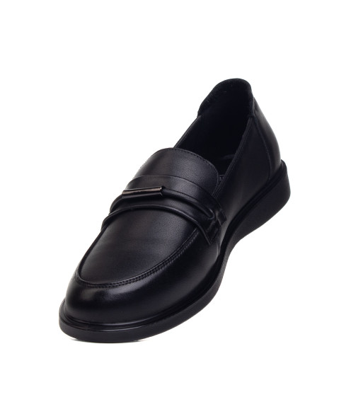 Туфли женские кожаные черные Meegocomfort 2922Т