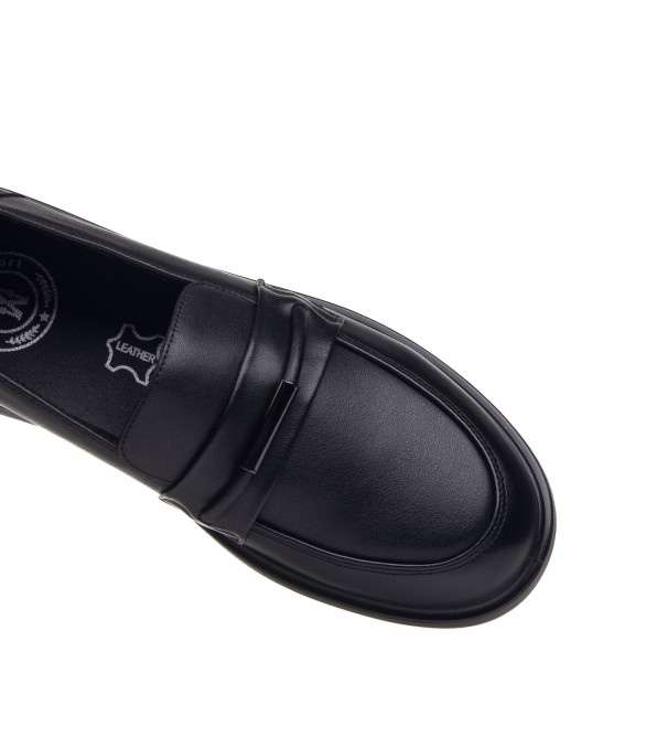 Туфли женские кожаные черные Meegocomfort 2922Т