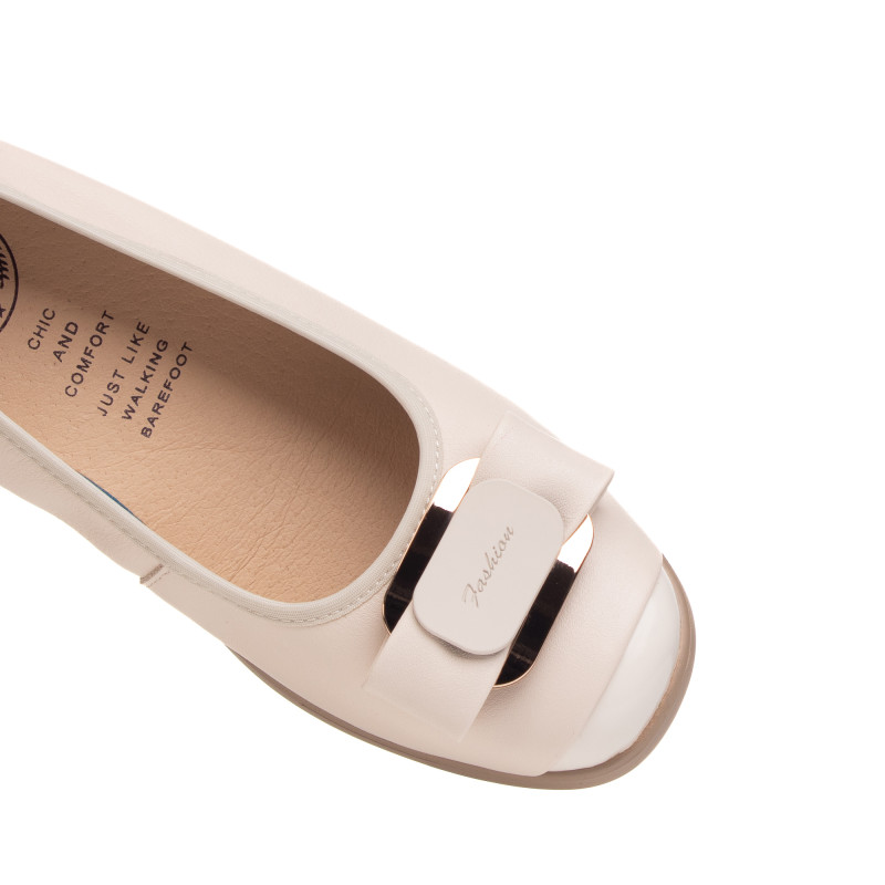 Туфли женские бежевые Meegocomfort на низком ходу Meegocomfort 2929Т-1