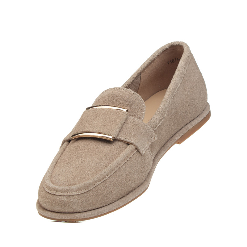 Туфли женские замшевые бежевые Sorte lady 2981Т-2