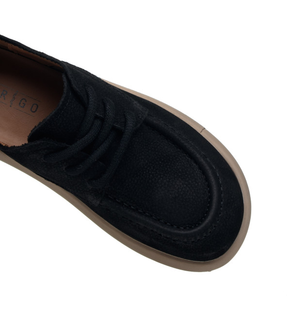 Туфли женские черные на шнурках Marigo 2984Т