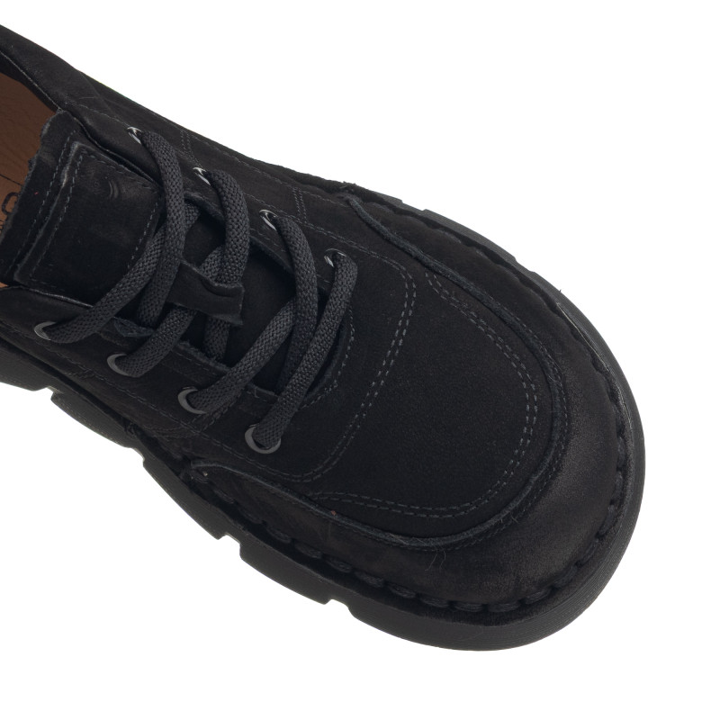 Туфли женские черные на шнурках Marigo 2985Т-2