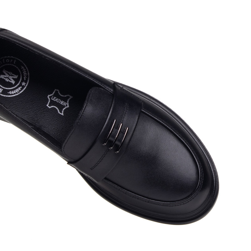 Туфли кожаные черные Meegocomfort 3010Т