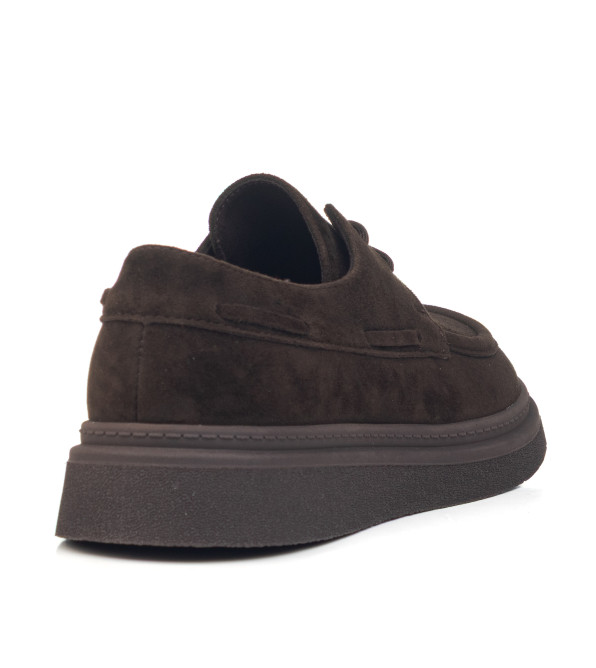 Туфлі жіночі замшеві в шоколадному відтінку Renzoni 3050Т