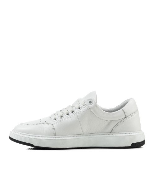 Кеди жіночі білі шкіряні Heya Shoes 1047ТZ-А