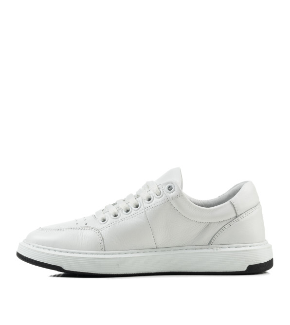 Кеди жіночі білі шкіряні Heya Shoes 1047ТZ-А