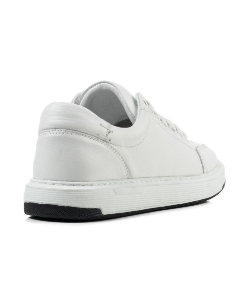 Кеди жіночі білі шкіряні Heya Shoes 1047ТZ-А