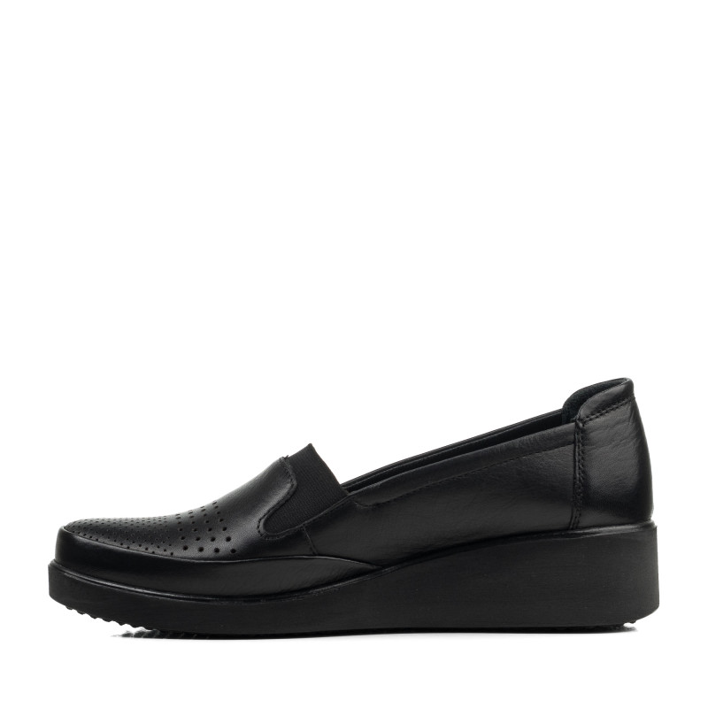 Туфли женчкие черные кожаные Voyager 1058ТZ