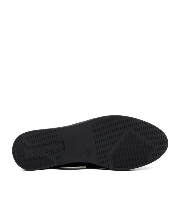 Туфли женские черные замшевые Loro Piana 1087ТZ
