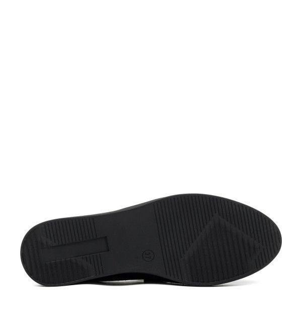 Туфли женские черные замшевые Loro Piana 1087ТZ