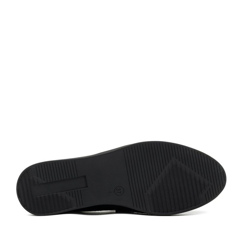 Туфли женские черные замшевые Loro Piana 1087ТZ