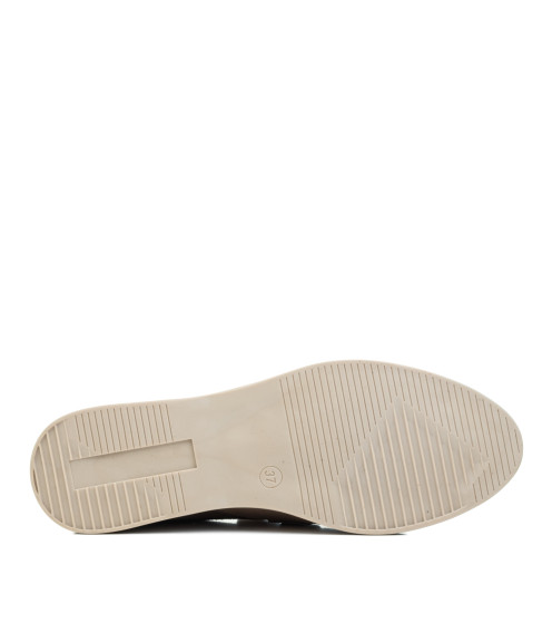 Женские лоферы цвета мокко Loro Piana 1098ТZ-F
