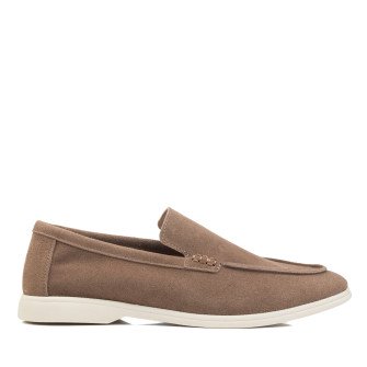 Туфли-лоферы женские цвета капучино Loro Piana 1109ТZ-С