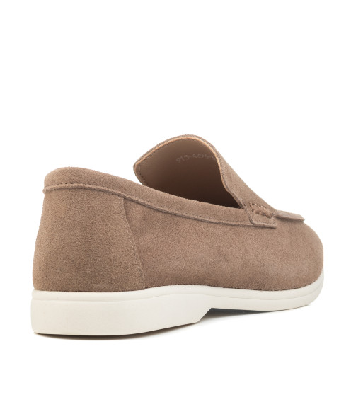 Туфлі-лофери жіночі кольору капучино Loro Piana 1109ТZ-С