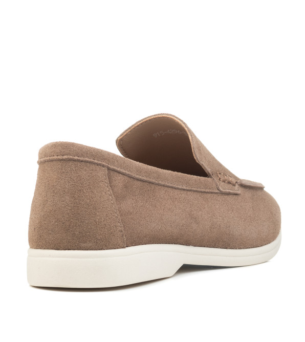 Туфлі-лофери жіночі кольору капучино Loro Piana 1109ТZ-С